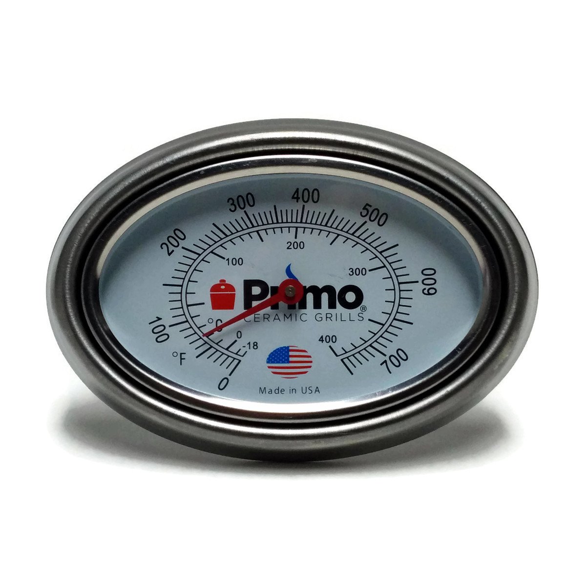 Primo Grill Thermometer And Bezel Combo For Primo Ceramic Grills - Now 200% Larg
