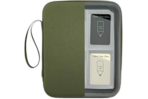 JDSZM Card Case Holder for Yoto Cards Album Pouch Storage Organizer 120 Pockets, Large Capacity Portable Folder with 2 Zipper and Carry Strap, Yoto Card Binder with Sleeves for Travel (Army Green)