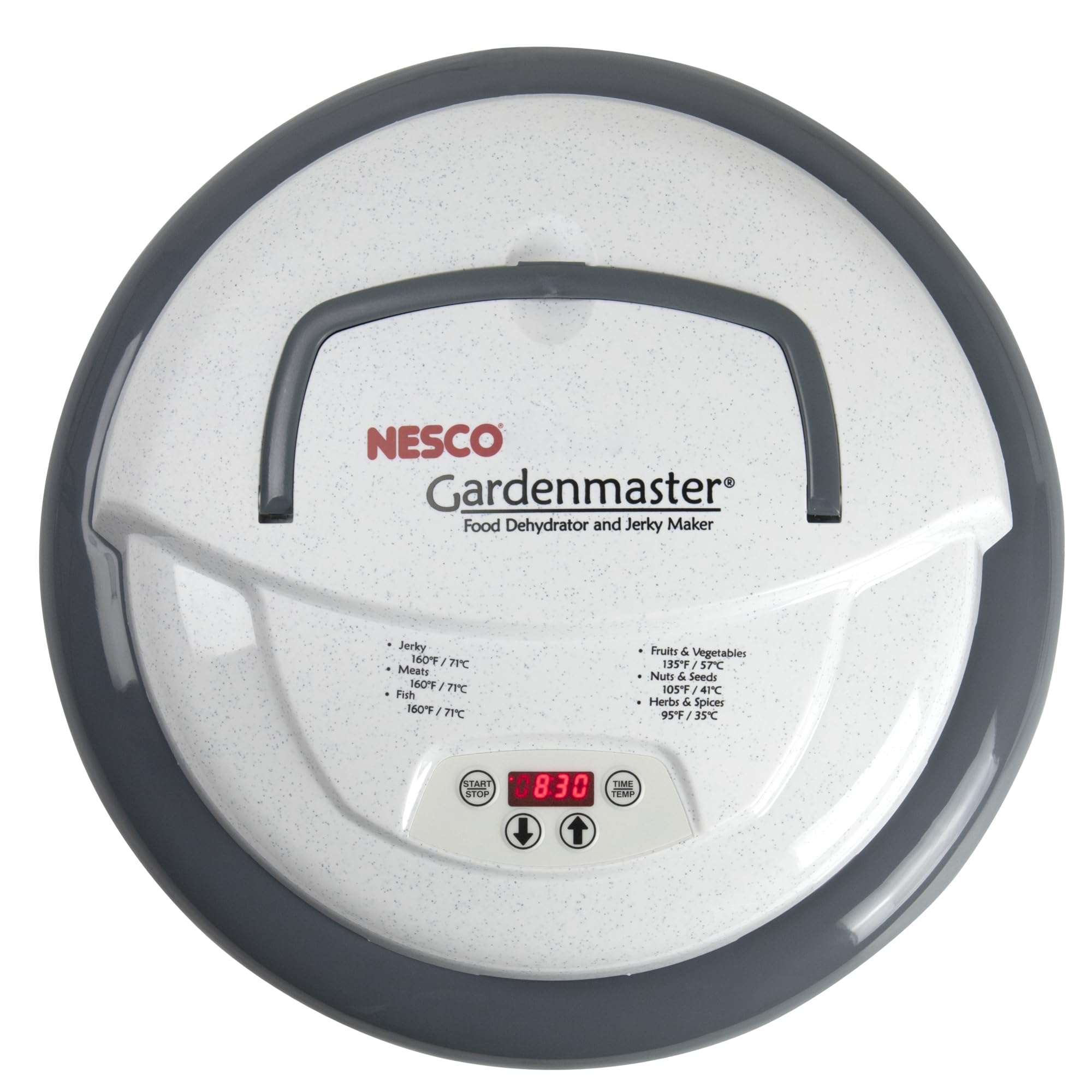 Nesco FD-1040 Gardenmaster Digital Pro Food Dehydrator, for Beef Jerky, Fruit, Herbs, and Snacks, 4 Trays, White