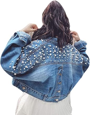 cropped baggy denim jacket