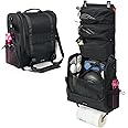 TOPJUM Camp Kitchen Organizer, Cooking Tools Storage Caddy Bag, Multi-Pockets, Paper Towel Holder, Portable Hanging Kitchen Caddy for Camping Utensils, Cookware & BBQ Essentials Bag Only