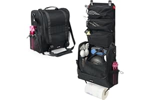 TOPJUM Camp Kitchen Organizer, Cooking Tools Storage Caddy Bag, Multi-Pockets, Paper Towel Holder, Portable Hanging Kitchen Caddy for Camping Utensils, Cookware & BBQ Essentials Bag Only