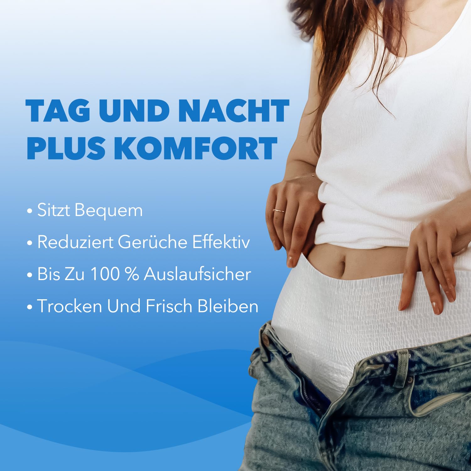 SUNKISS TrustPlus Inkontinenz Pants für Erwachsene, Saugfähige Windelhosen mit Elastischen Bündchen für Männer und Frauen, Diskreter Auslaufschutz bei Blasenschwäche, Größe XL, 16 Stück 7