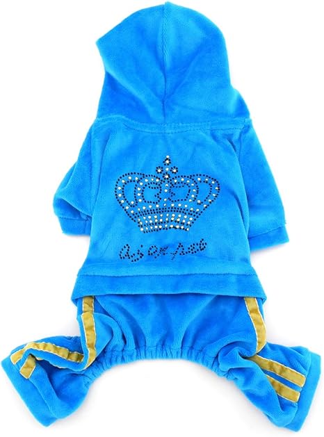blue velour jumpsuit