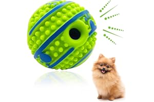 XFRJK Spiky Wobble Ball 2.75in Giggle Ball for Dogs Small Dog Toys Interactive Ball Squeaky Funny Giggle Sound Attract Attention When Shake Dog Self Play Toy for Training Fetching Dog Gifts