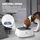 ELS PET Non Spill Slow Feed Water Bowl 1L Grey for Dogs Cats view 2