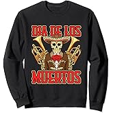 Day of the Dead Mariachi Trumpet Band Musician Sugar Skull Sweatshirt
