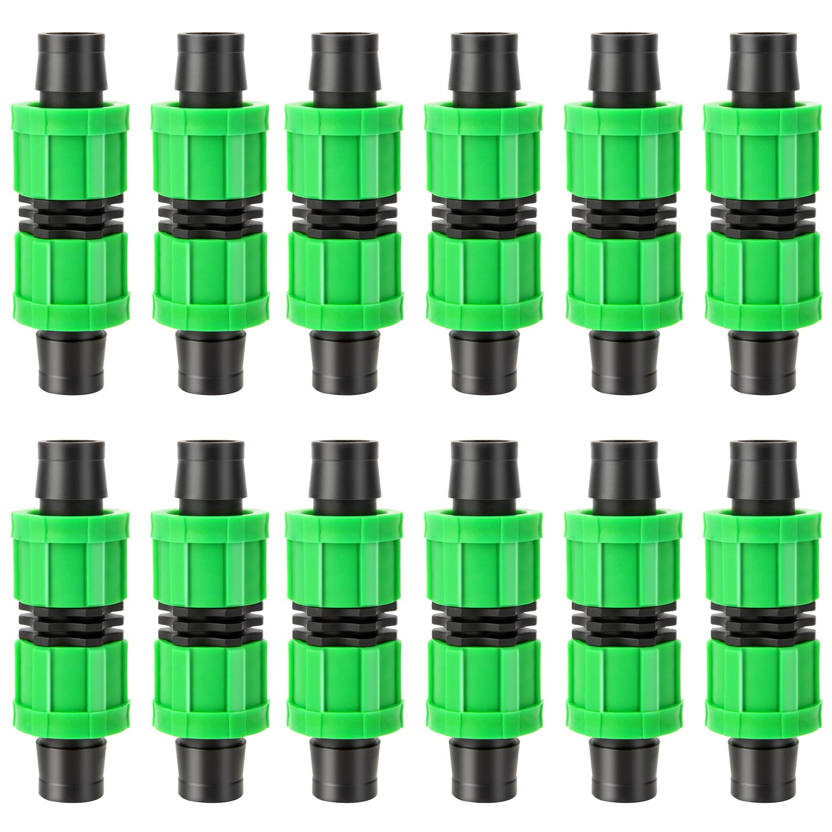 Photo 1 of **MISSING PARTS**
12 Pcs Drip Irrigation Coupling, 5/8 Inch Drip Tape Irrigation Tubing Coupling,Universal Connector Drip Tubing Fittings,Drip Irrigation Fittings,Compatible with Most 16-17 mm Drip Tape AG Tubing Drip