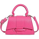 FALETO Mini Purses for Women Cute Top Handle Crossbody Bag Stylish Tiny Clutch Handbag with Strap
