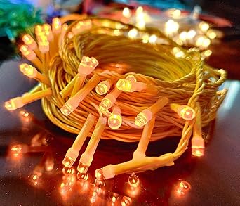 Ascension  (Pack of 2) Warm White Led String Strip Decoration Lights of 13 Meter 35 led Serial Bulbs Decoration Lighting for Diwali Christmas Navratri Decorative Dussehra