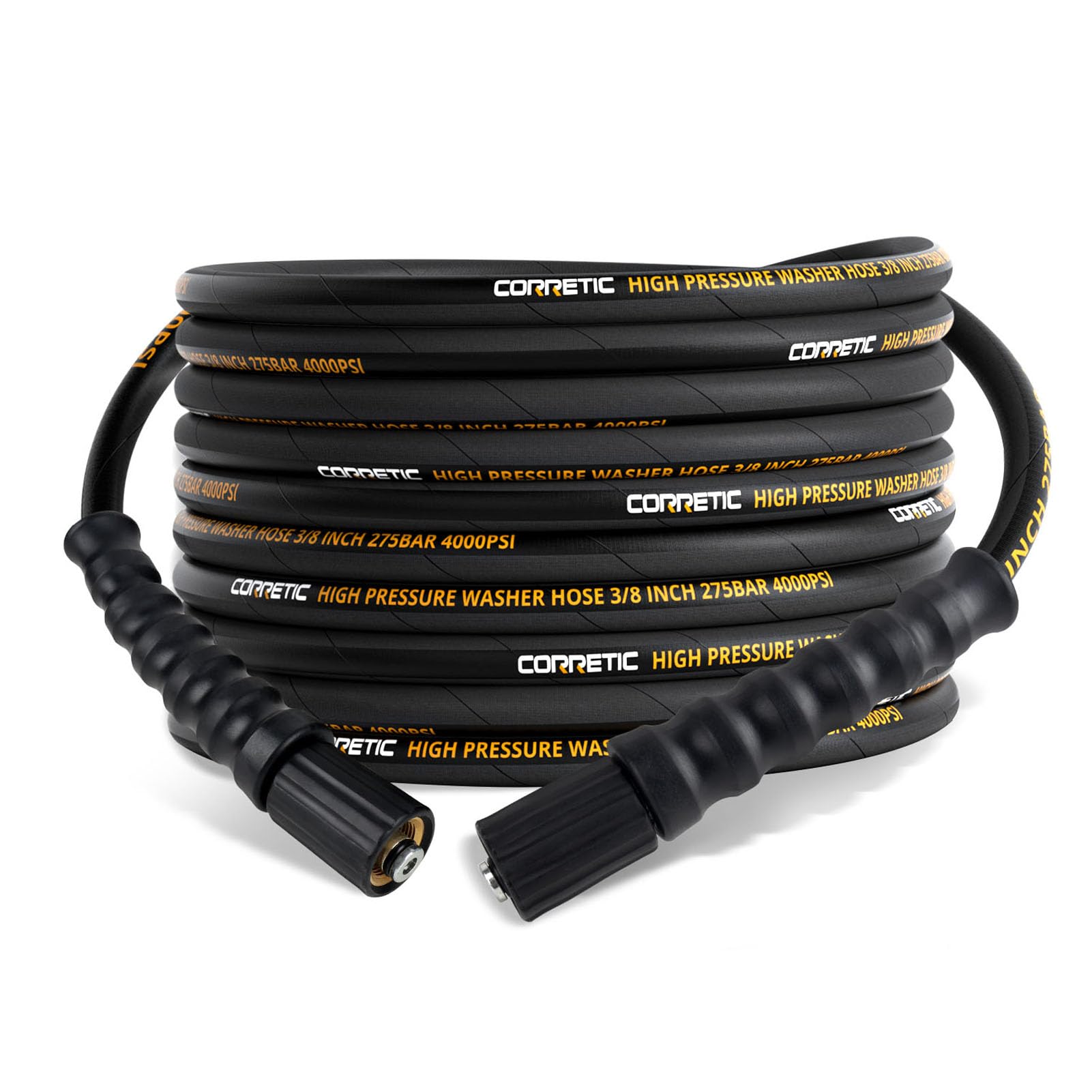 Pressure Washer Hose 4000 PSI Jet Wash Extension Hose Professional High Pressure Replacement Hose High Pressure Hose with M22 x 14mm Brass Thread (30FT/9M)