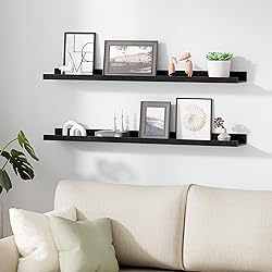 upsimples Floating Shelves for Wall, Wood Mounted