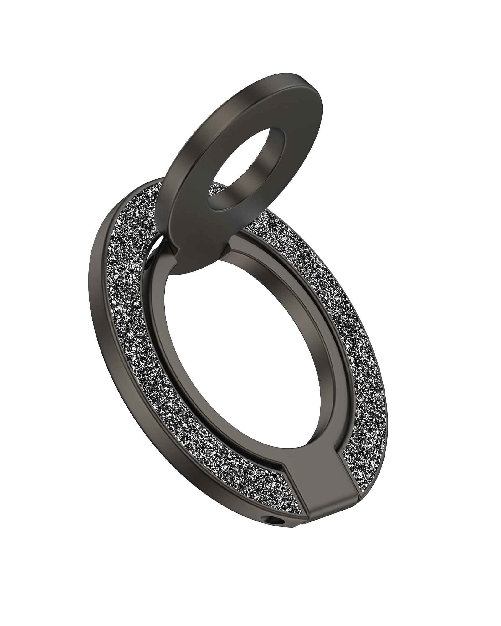 MagSafe Phone Stand, Dual-Sided Magnetic Cell Phone Ring Holder Grip Kickstand for iPhone & Android, Case, Desk, Car Mount, iPhone 17e 17 Pro Max MagSafe Ring Holder Finger Grip Stand-Black Bling