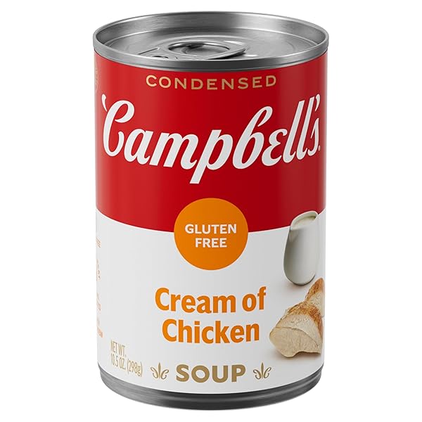 CAMPBELL’S CONDENSED GLUTEN FREE CREAM OF CHICKEN SOUP,...
