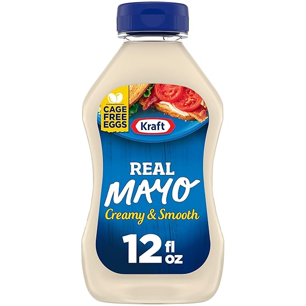 KRAFT REAL MAYO CREAMY & SMOOTH MAYONNAISE, 12...