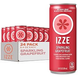 IZZE Sparkling Juice Beverage Blend, Grapefruit, No