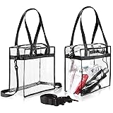 BAGAIL Clear Bags 12x6x12 Stadium Approved Clear