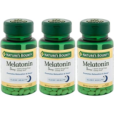 Natures Bounty Super Strength Melatonin 5 mg Softgels 60 ea (pack of ...