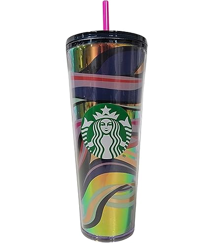 Gobelet Starbucks 710 Ml Avec Couvercle Et Paille - Double Paroi - Couleur Diamant