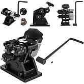Vevor Manual Plate Steel Ring Bender 12-1/2inch Single Pinch Portable Hand Crank Ring Handle Rolling 3inch And Larger Circular Rings -
