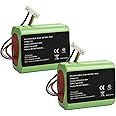High Capacity 3000mAh 7.2 Volt Replace Battery for Robot Braava 380 380t 390T, Mint5200 5200B 5200C NI-MH Floor Mopping Robots [2XPack]