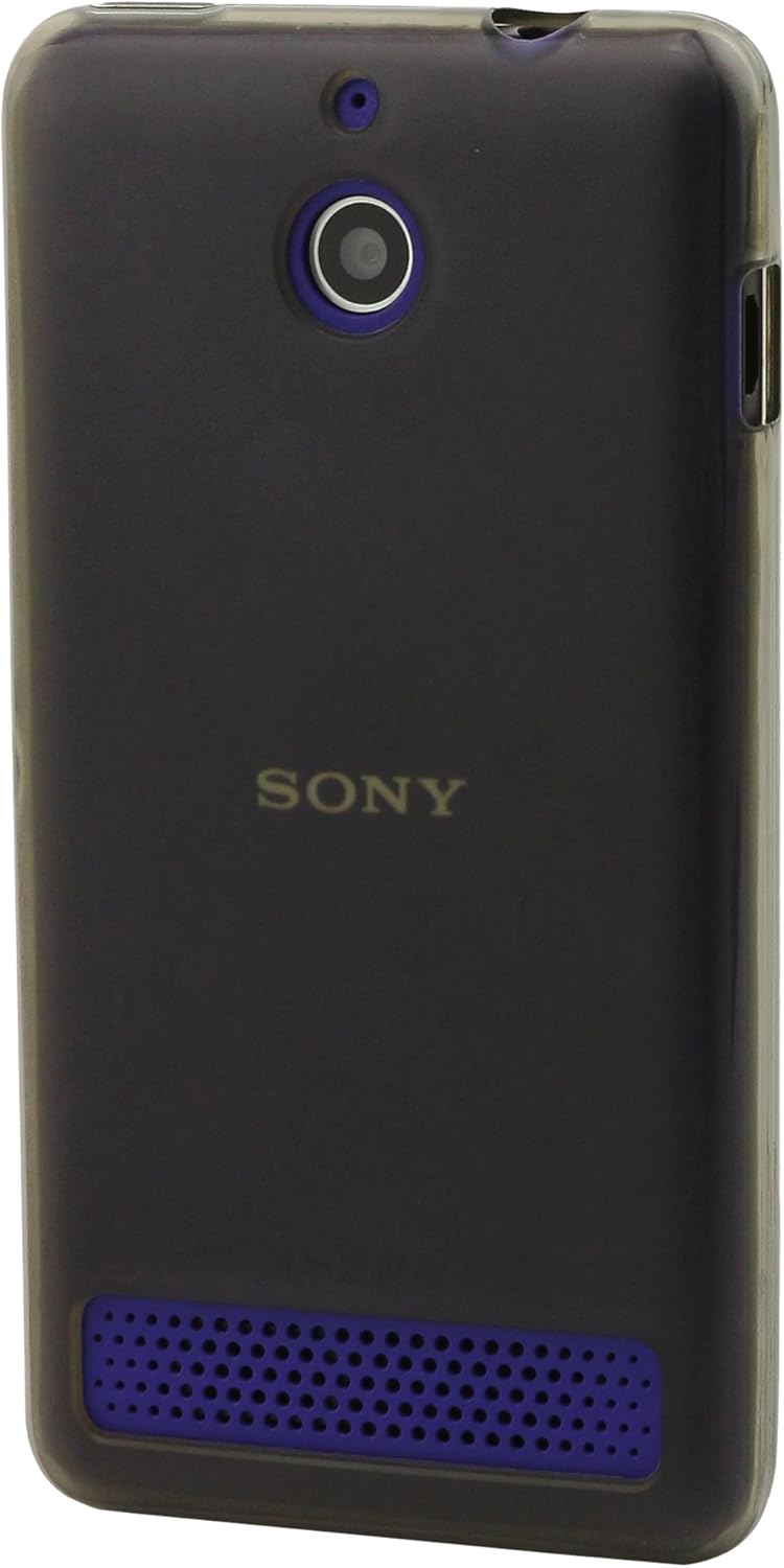 Muvit SESKI0032 Mini Gel Case for Sony Xperia E1 Dark Smoke Colour, Black