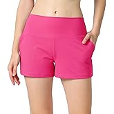 ALWAYS Women's High Waisted Spandex Shorts - Active Stretch Workout Bottoms for Yoga Running or Daily