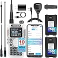 (2nd Gen) TIDRADIO TD-H8 10W High Power Ham Radio Handheld APP Programmable,Long Range Dual Band Two Way Radio with 2500mAh Large Battery (2pcs),USB-C Charger & Speaker Mic,Walkie Talkies