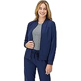 Hanes Women's Scrubs Zip-Up Bomber Jacket