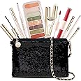 Color Nymph Teen Girls Makeup Kits, All In One Makeup kit For Girls Makeup For Teen Girls with Sequin Bag Packed Individually 9 Colors Eyeshadow Liquid Blush Lip gloss Mascara -Orange Green