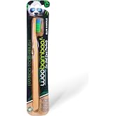 Woobamboo! Slim Soft Bamboo Eco-Friendly Toothbrush, BPA Free Nylon Bristles, Biodegradable, Compostable, Vegan (Pack of 1)