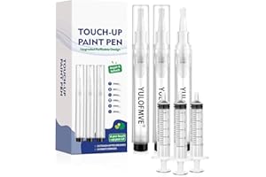 YULOFMVE Fillable Touch Up Paint Pen Brush, 3 Pcs Paint Pen for Wall Touch Up, Refillable Paint Pens for Walls, Wood Floors, Cabinets, Windows, Doors (6 Pcs Pack of 1)