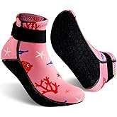 Gogokids 3mm Neoprene Wetsuit Socks for Kids, Keep Warm Toddler Water Socks, Anti-Scratch, Non-Slip, and Anti-Scald