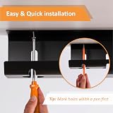 Stilemo Under Desk Cable Management Tray 2 Pack Carbon Steel Wire Organizer view 5