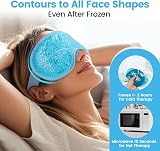 NEWGO Cooling Eye Mask Reusable Gel Cold Therapy Dark Circles Migraine view 5