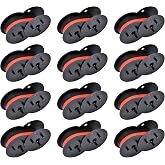COSOB Replacment for GR24 MP11DX Calculator Ink Ribbon, B/R Ink Ribbon | 12 Pcs Black and Red Ribbon Compatible for Canon MP11DX, Sharp EL-1197PIII, EL-2196BL, Porelon 11216 - Easy Setup Replacement