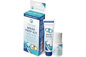 STREAM 2 SEA Stream2Sea Kit Mask Defog with New Mask Scrub Kit | Reef Safe 0.5 oz Travel Size Mask Defogger & 0.5 oz Mask Scrub | Anti Fog Spray & Scrub for New Snorkel Mask, Scuba Mask, Goggles by Stream2Sea