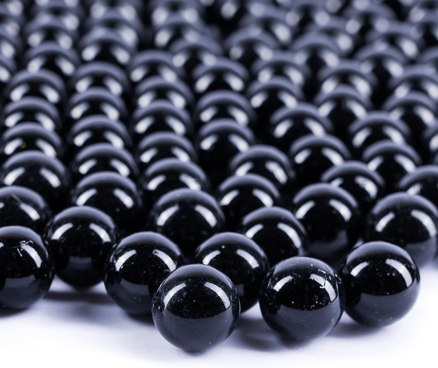 Vase Fillers - Galashield Black Marbles for Vases | Glass Marbles Bulk Vase Fillers | Glass Beads for Vases, Round Marble 1lb, (Approx. 80 pcs)
