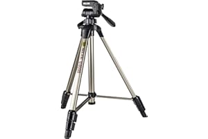 SLIK U8000 Tripod with 3-Way, Pan-and-Tilt Head,Silver