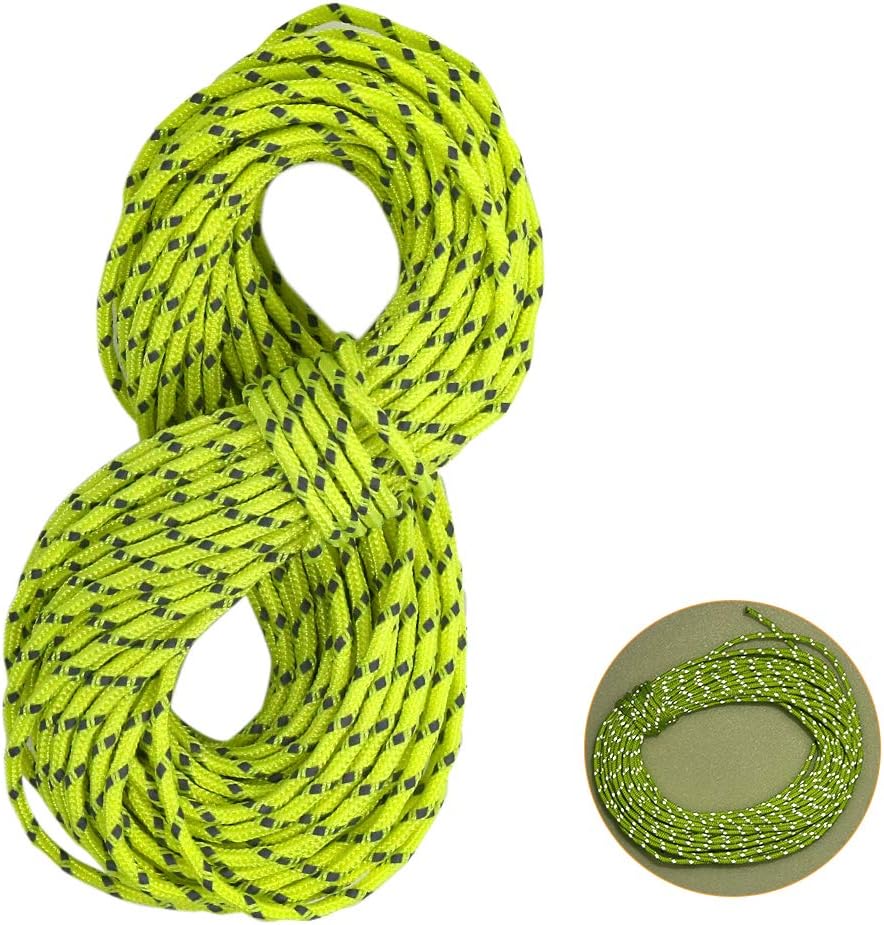 Pasking Reflective Camping Cord, Tent Guyline Rope for Camping Tent