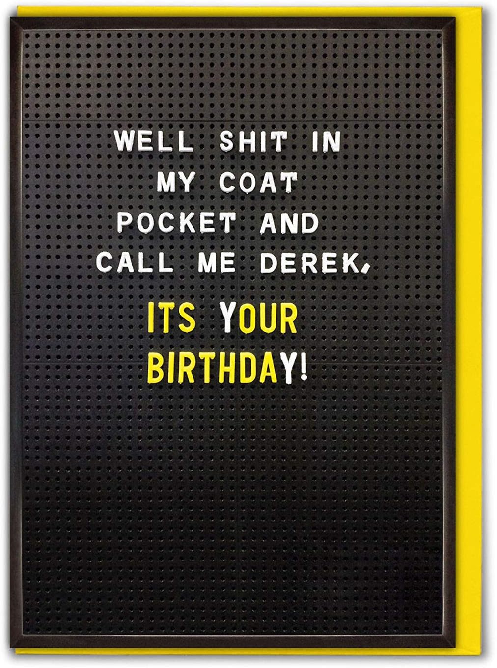 Brainbox Candy - Very Rude Birthday Card for Men Banter - ' In My Coat Pocket' - Cards For Brother Best Friends Mates