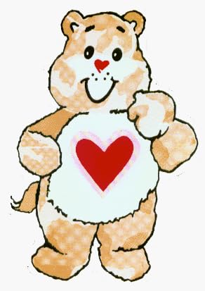care bear with heart on belly