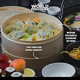 KitchenCraft World of Flavours Bamboo Steamer Basket 2 Tier Beige 2 cm view 5
