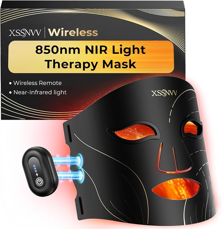 Maschera LED Viso con Luce Rossa e Infrarossi 850nm NVV10