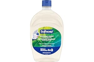 Softsoap Antibacterial Liquid Hand Soap Refill - Clean Aloe Vera 1.47 Liters - Moisturizing Hand Wash, Savon a Main, Dermatol