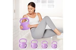 RUNWE 3 Handle Kettlebells Weight - Weight for Women Options 5, 10, 15 and 20 LB for Russian Twists AB Exercise, Weightlifting and Core Fitness Exercise Home Gym [Single in Sold]