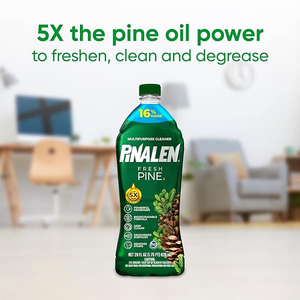 PINALEN MAX AROMAS MULTIPURPOSE CLEANER – FRESH PINE SCENT – 28 FL OZ – ALL PURPOSE CLEANER FOR KITCHEN, BATHROOM, FLOORS & SURFACES