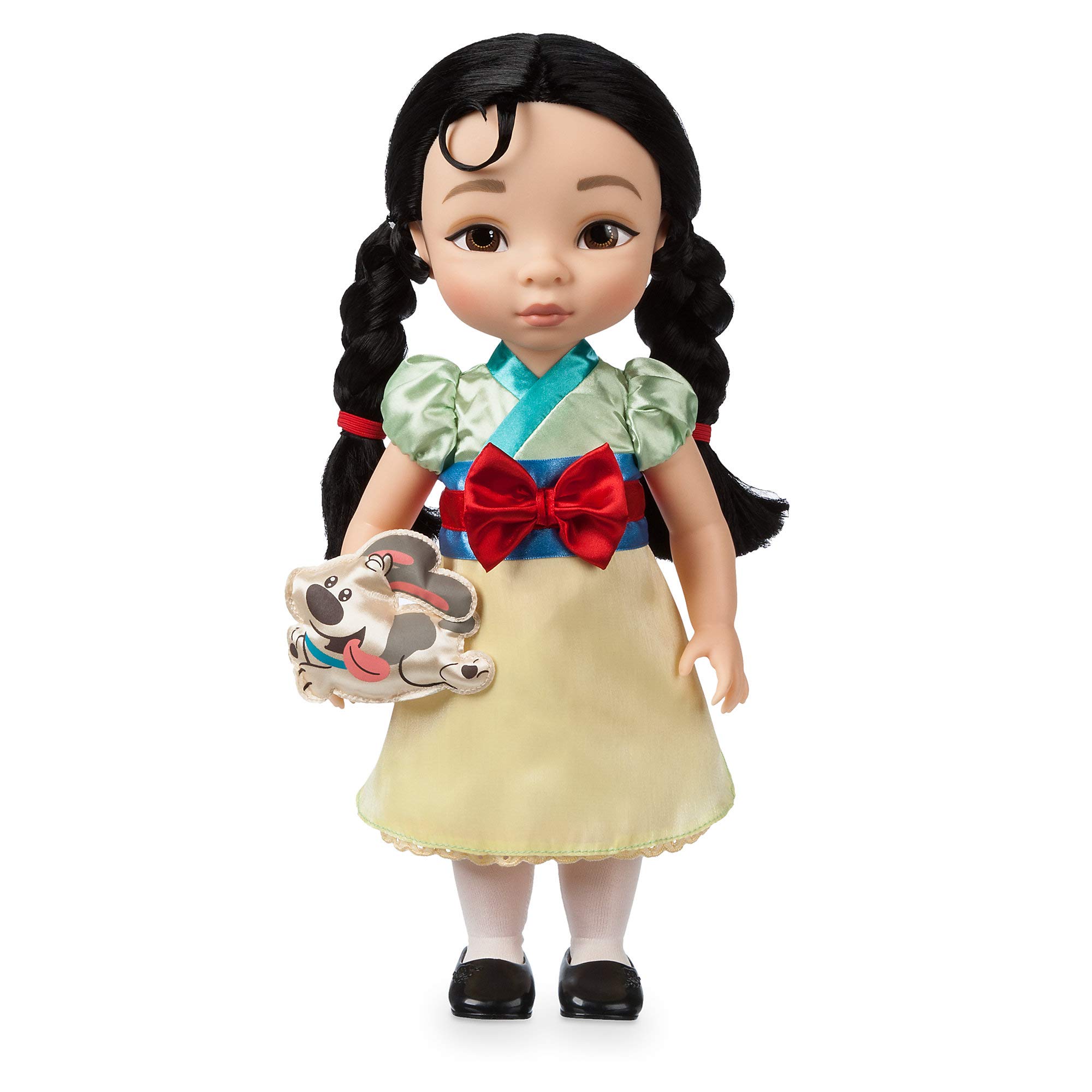 Disney Store Animators' Collection Mulan Doll - 16 Inches, Includes Little Brother with Molded Details, Fully Posable Toy in Satin Dress - Suitable for Ages 3+ Toy Figure