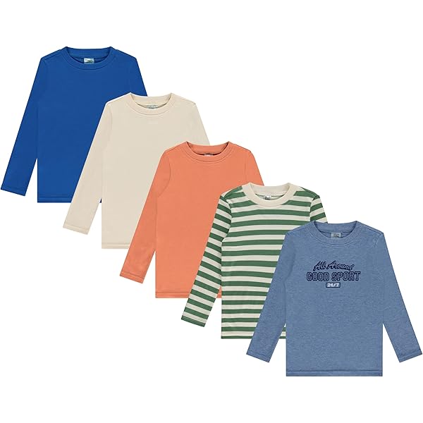 Honest Baby 5-pack Organic Cotton Long Sleeve T-shirts