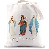 JNIAP Blessed Virgin Mary Tote Bag Our Lady of Guadalupe Gifts Catholic Gifts Our Lady of Fatima Shoulder Bag Catholic Gift